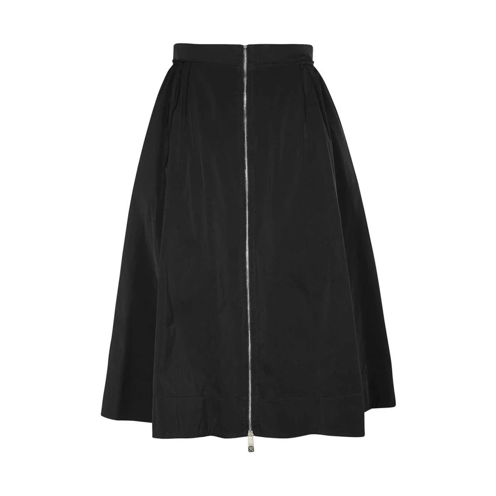 John Richmond Technische stoffen rok Black Dames