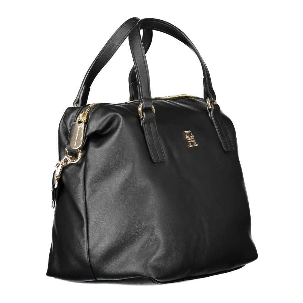 Tommy Hilfiger Zwarte dames tas met verstelbare band Black Dames