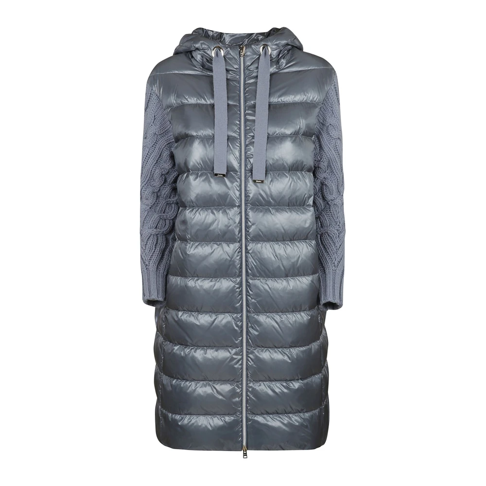 Herno Ultralight Nylon Jas en Trui Blue Dames