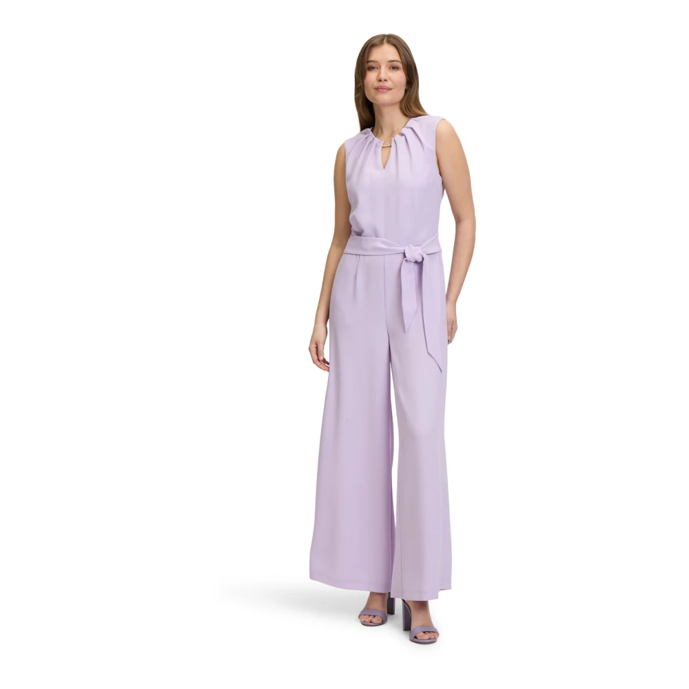 Betty & Co Mouwloze jumpsuit Purple Dames