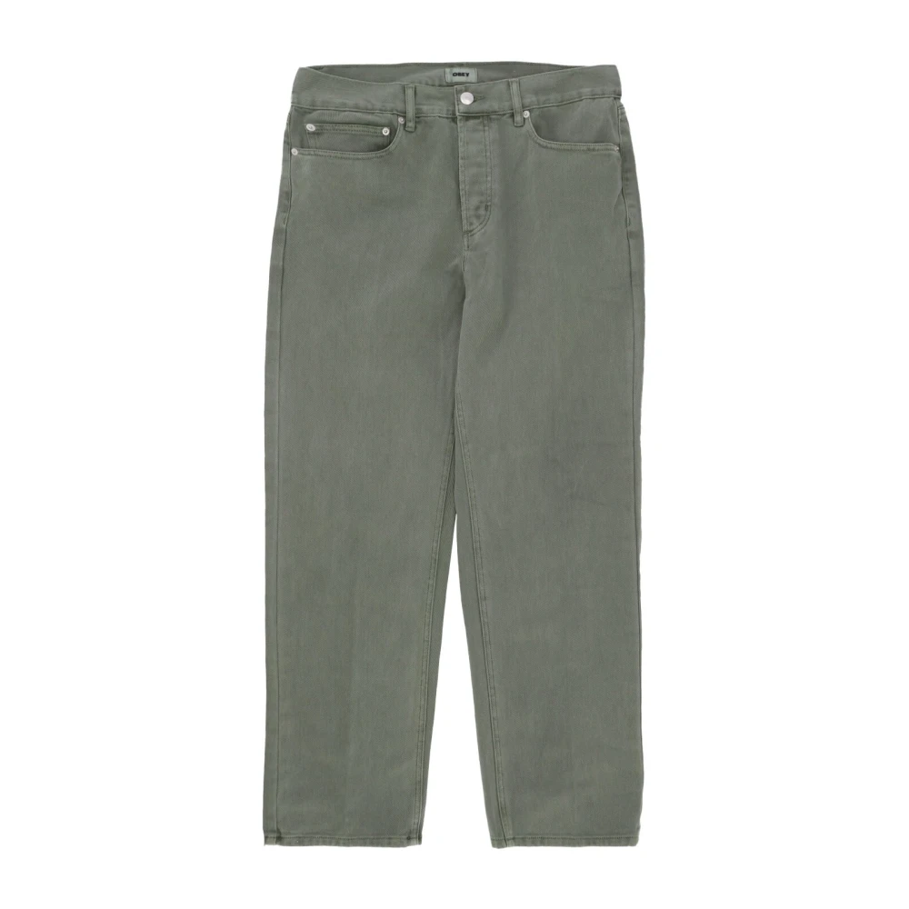 Obey Hardwork Denim Pant Pigment Laurel Wreath Green Heren