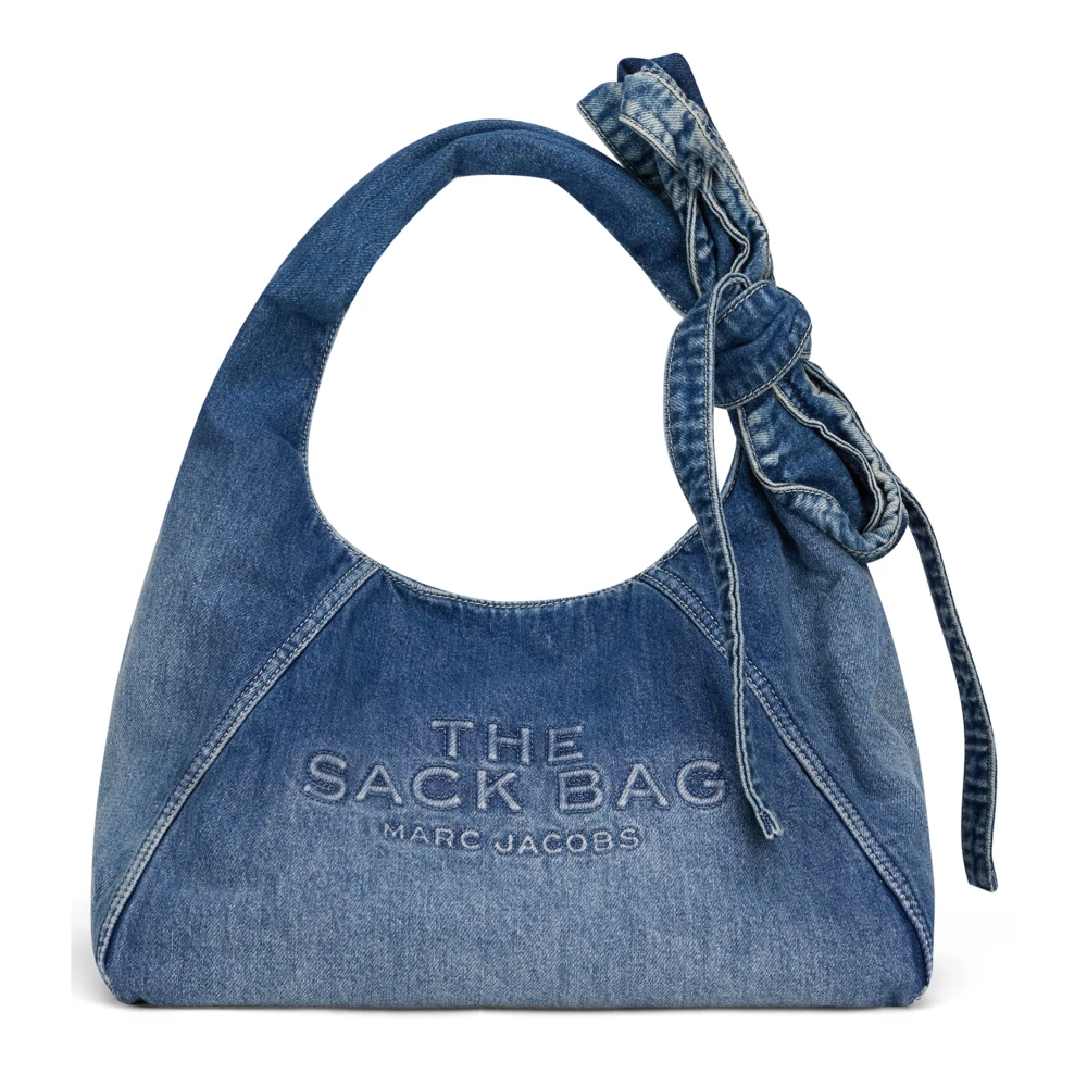 Marc Jacobs Women's Blue Handbags, One Size, The Bow Denim Sack Bag