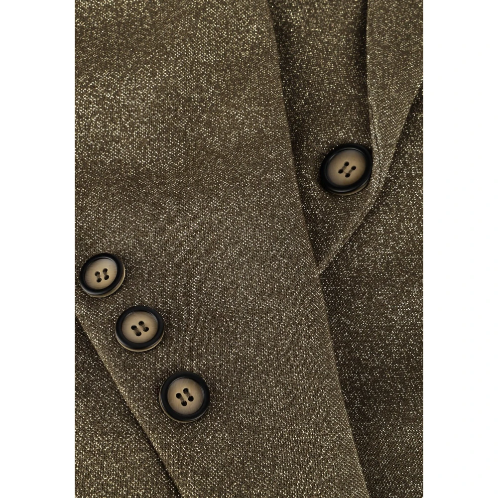 Nukus Elegante Olijf Lurex Blazer Green Dames