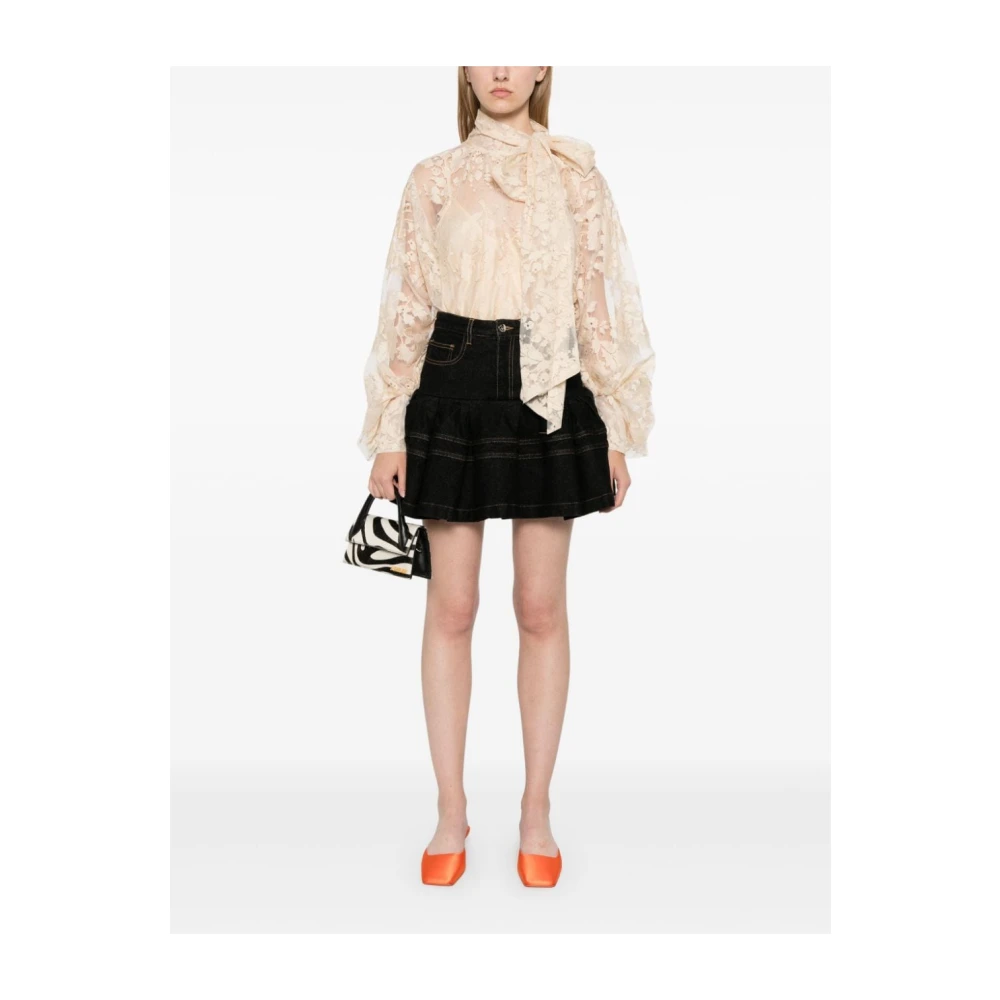 Zimmermann Beige Illustratie Katoenen Shirt Beige Dames