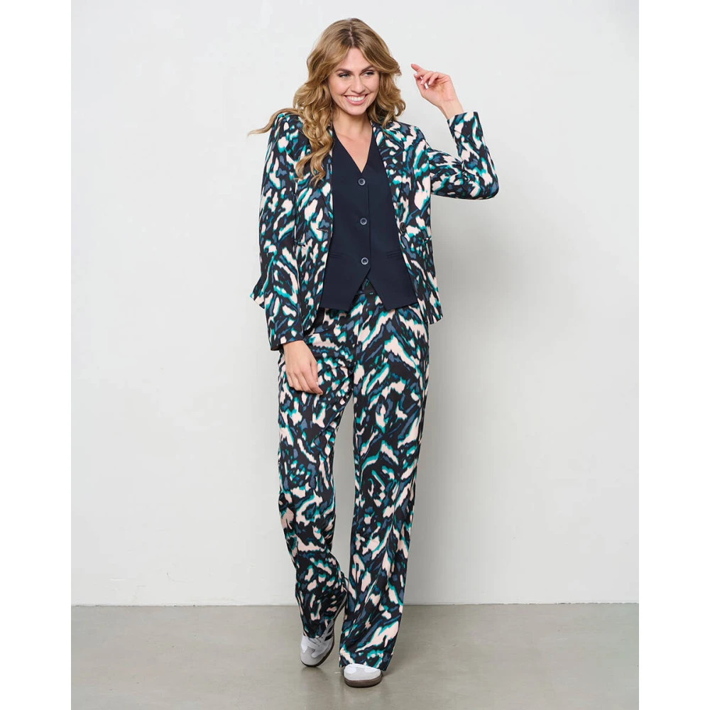 &Co Woman Blazer met ruitpatroon Multicolor Dames