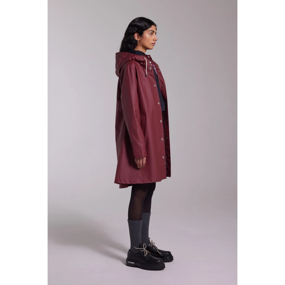 Stutterheim A-lijn Waterdichte Regenjas voor Vrouwen Red Dames