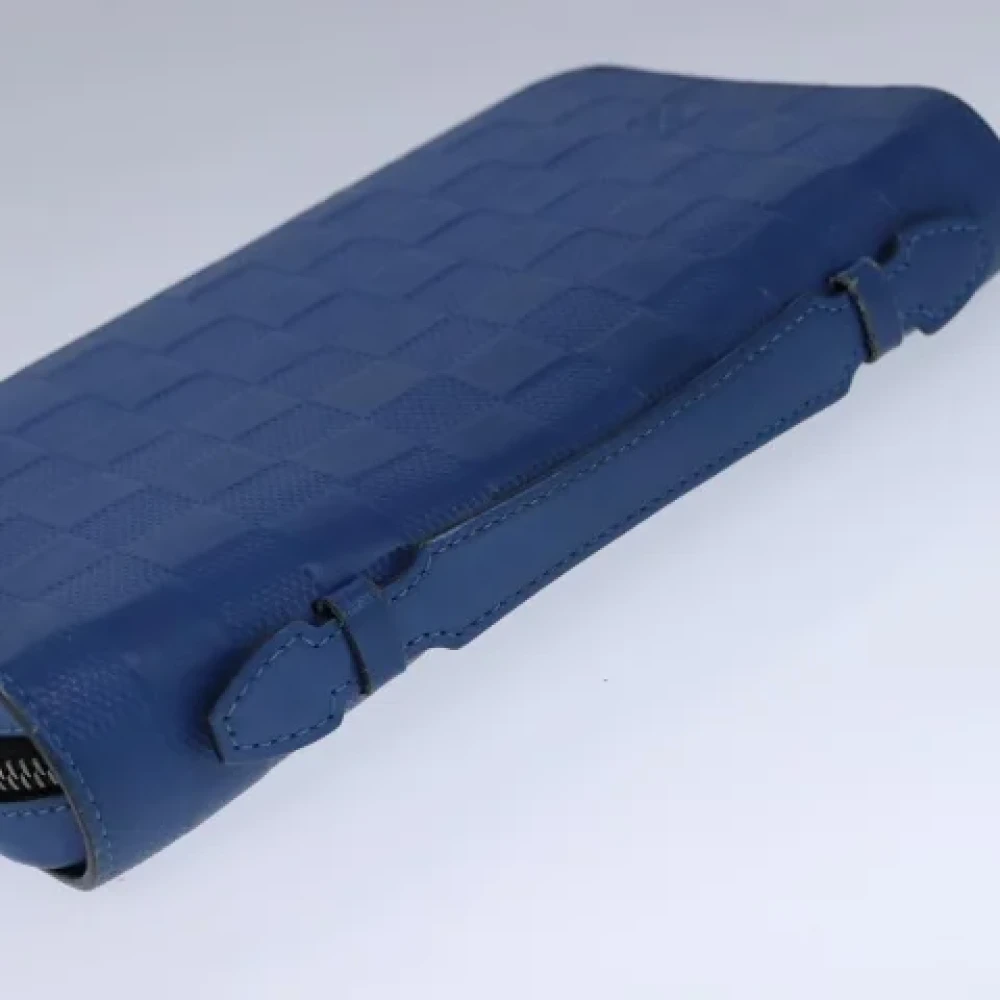 Louis Vuitton Vintage Pre-owned Leather clutches Blue Dames