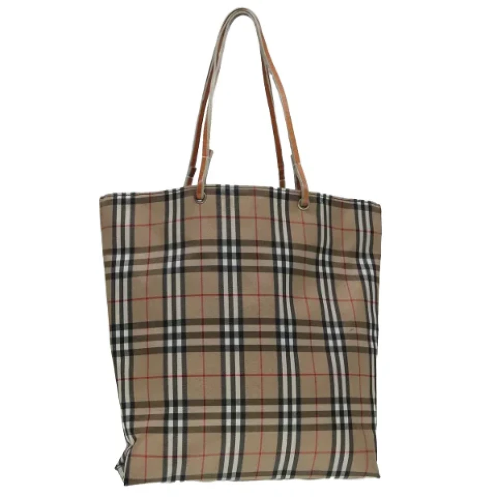 Burberry Vintage Pre-owned Nylon handbags Beige Dames