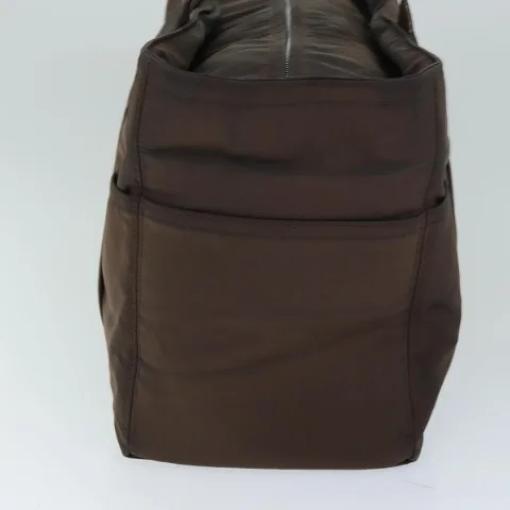 Hermès Vintage Pre-owned Nylon handbags Brown Dames