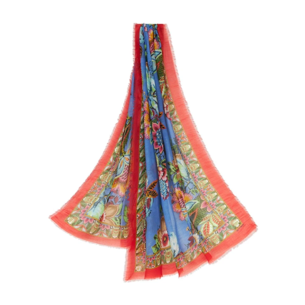ETRO Bloemen-geïnspireerde Jacquard Sjaal Multicolor Dames