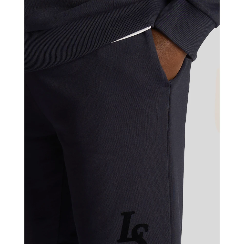 Lyle & Scott Clubembleem Sweat Shorts Blue Heren