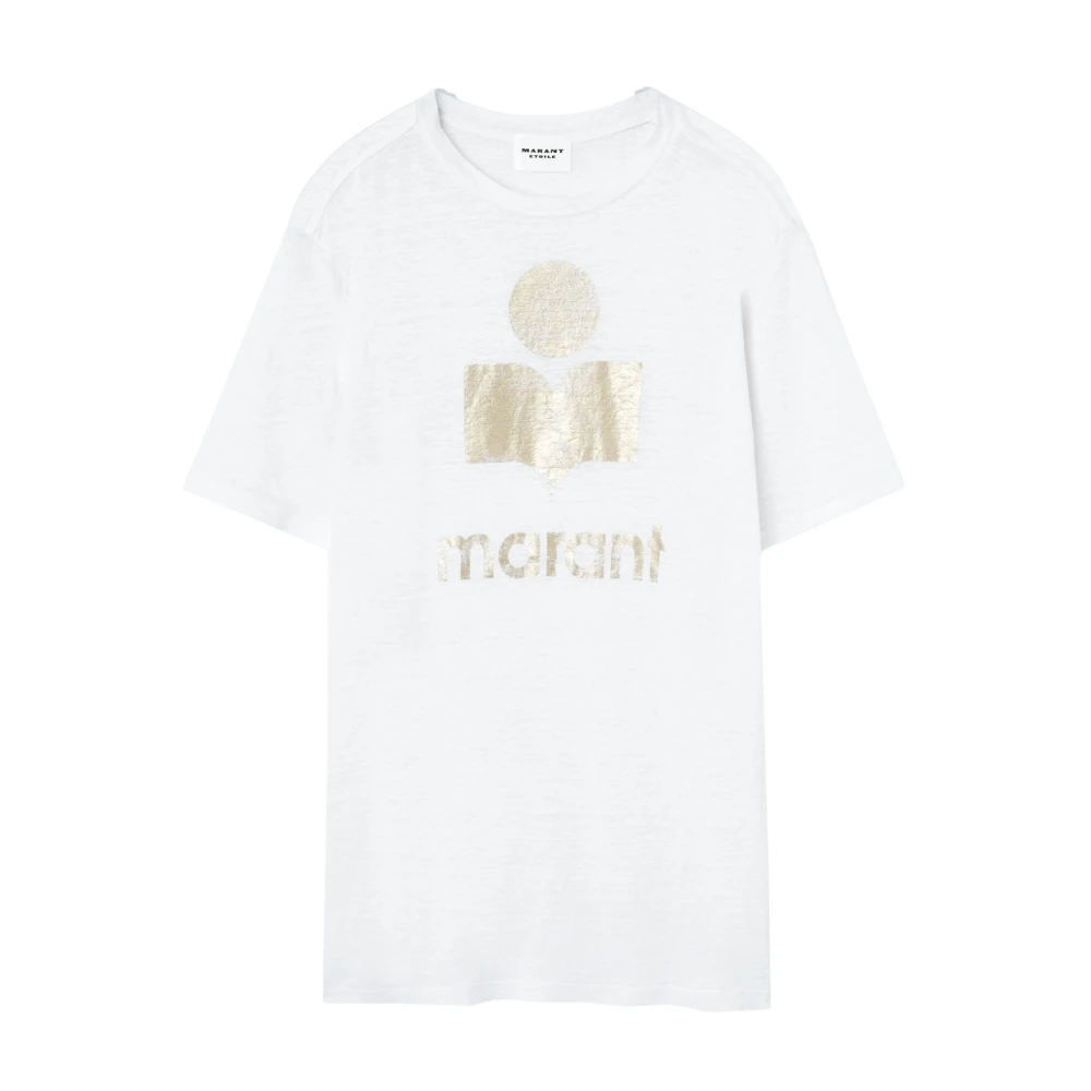 Isabel marant Wit Bedrukte Shirt White Dames