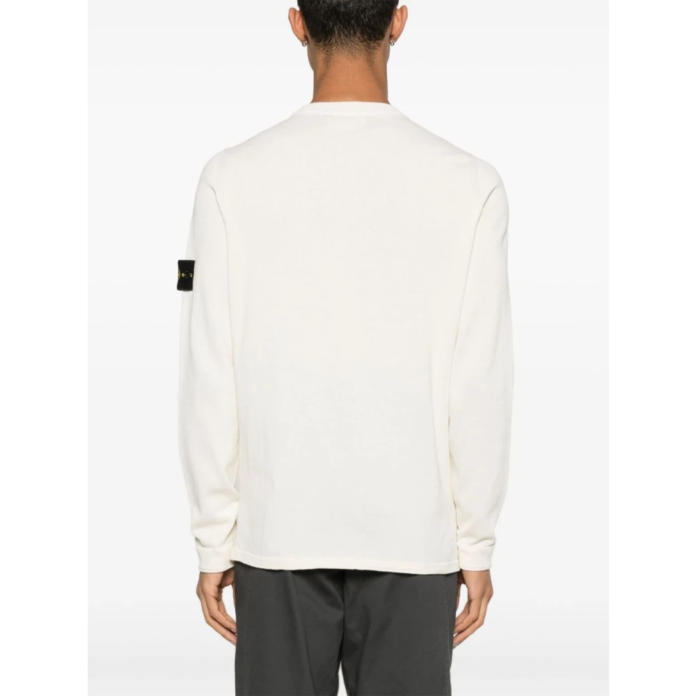 Stone Island Ivoor Trui Verhoog Garderobe Stijlvol Beige Heren
