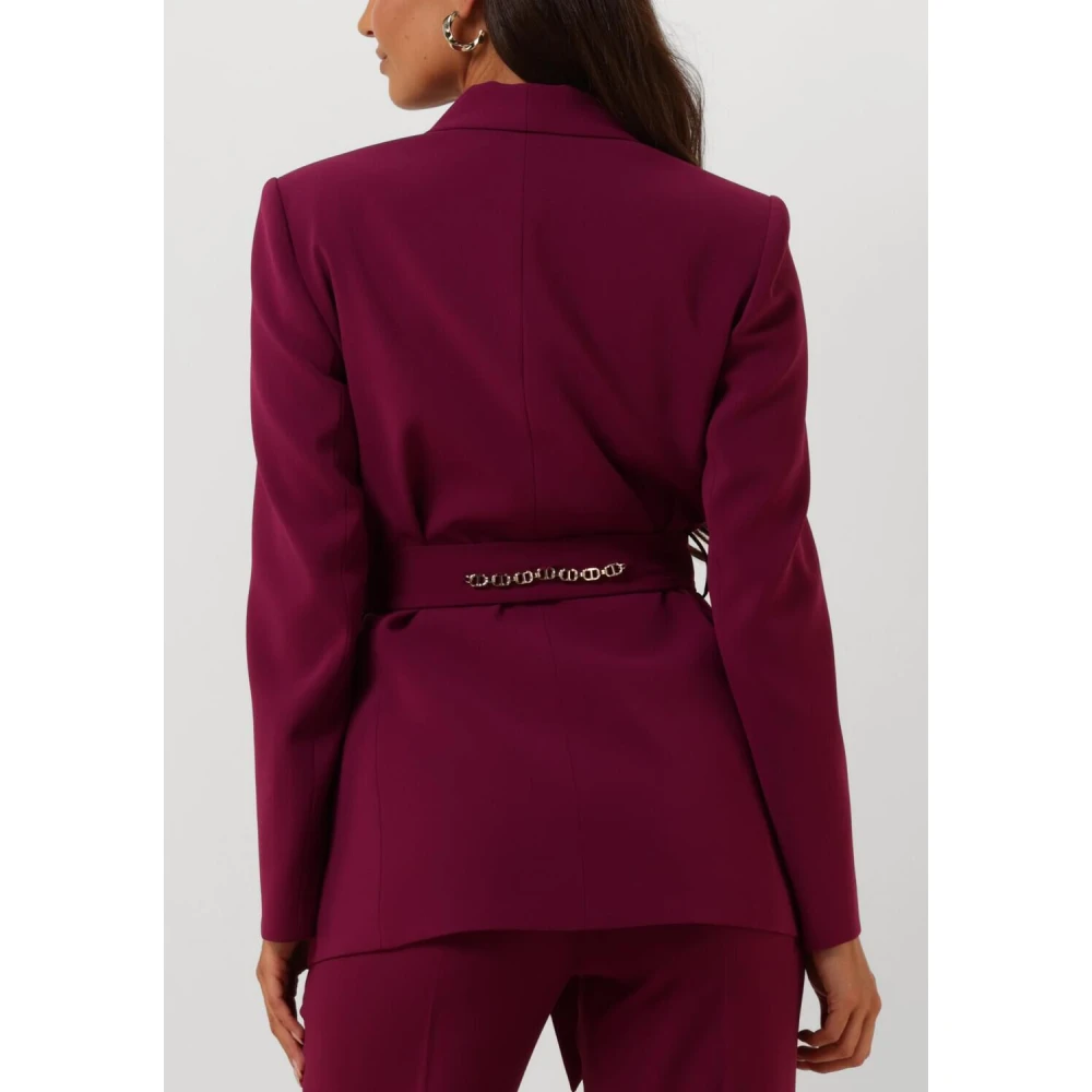 Twinset Paarse Blazer voor Vrouwen Purple Dames