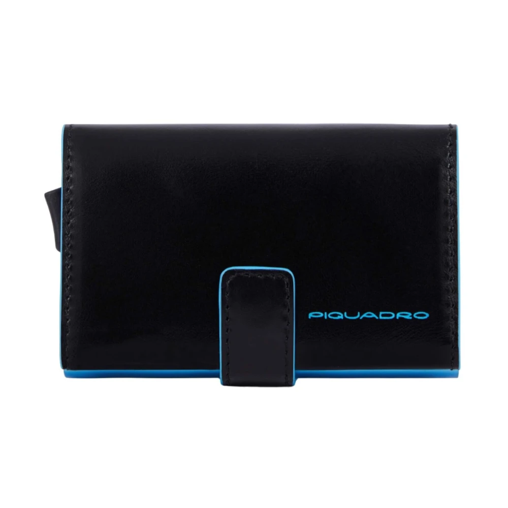 Piquadro Herren Schwarz Double Compact Wallet