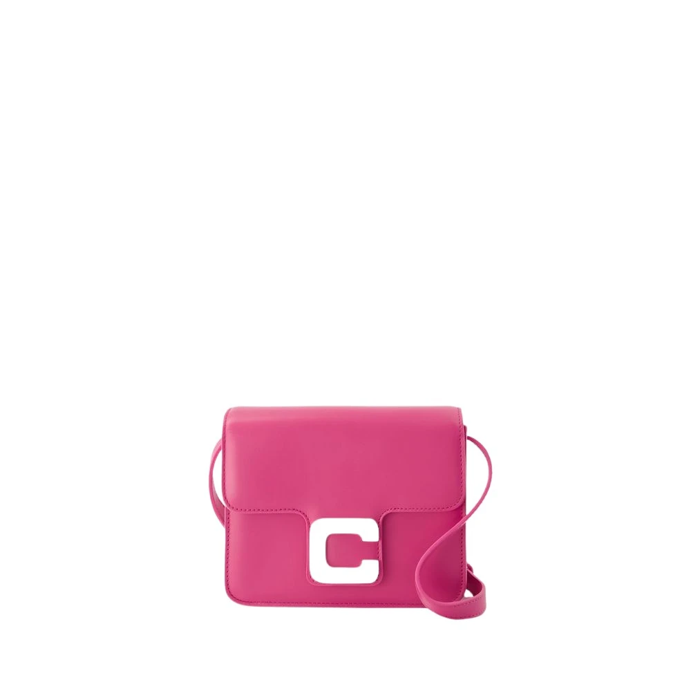 Carel Rosa Fushia Läder Crossbody Pink, Dam