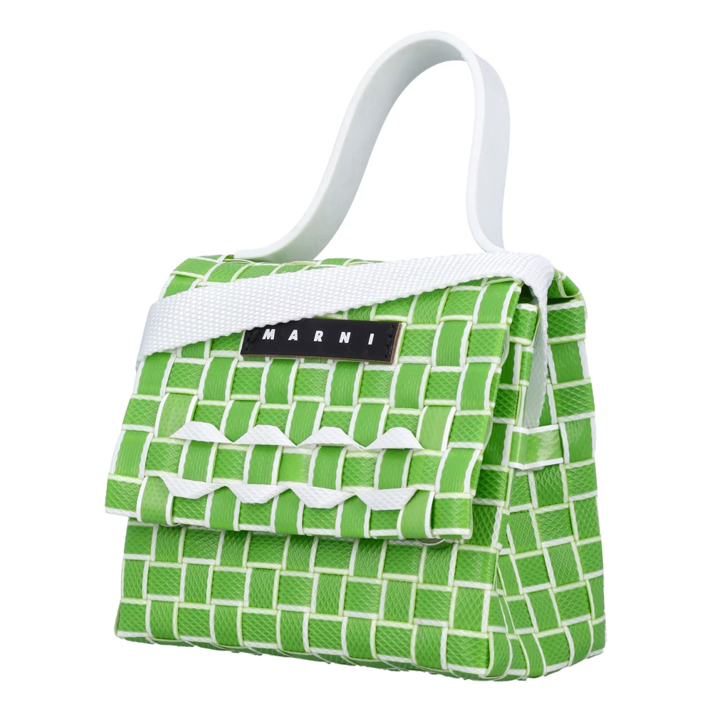 Marni Geweven Crossbody Tas Green Dames