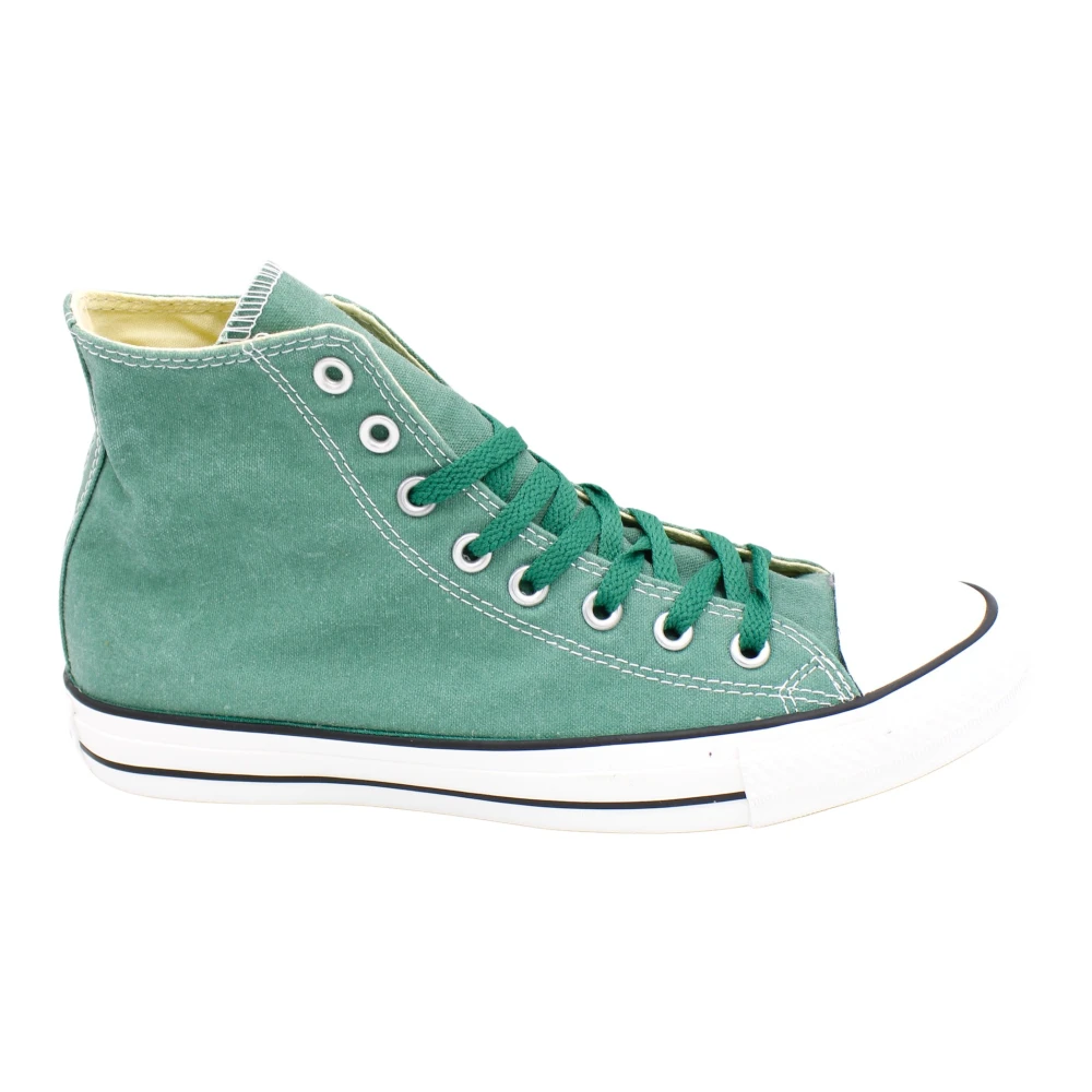 Converse Canvas Hoge Top Rubberen Zool Schoen Heren Schoenen Groen