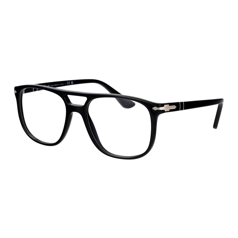 Persol Unisex Black Glasses, 54 Mm, Stylish Optical Glasses Greta Collection