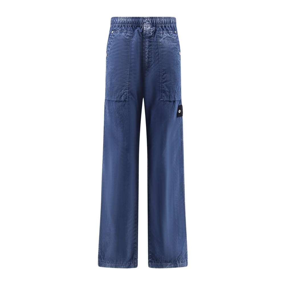 Stone Island Blue 3100001 Trousers - Male - Wide Trousers - W32 - Trousers