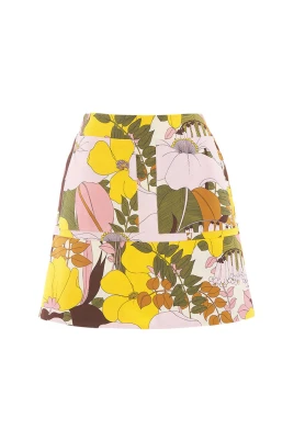 Retro Patch Pocket Mini Kjol