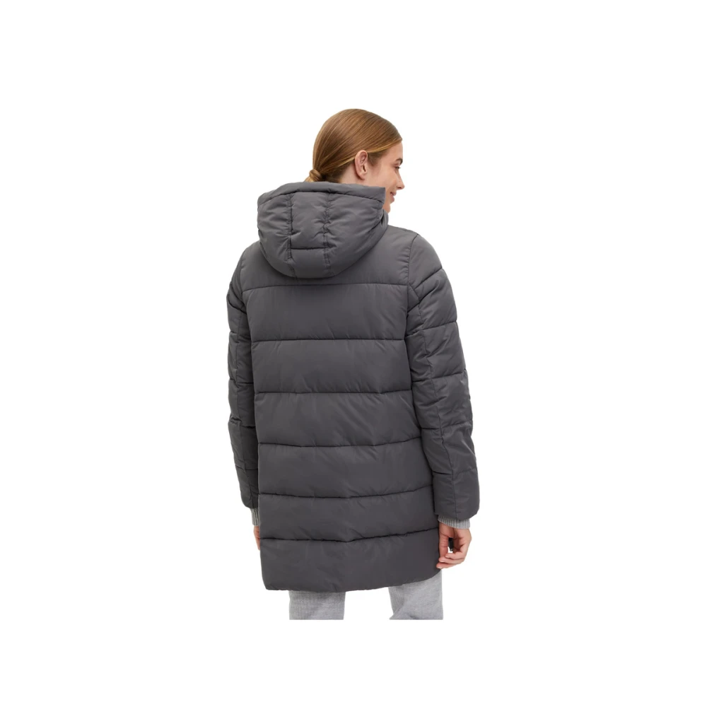 Cartoon Warme Winter Pufferjas Gray Dames