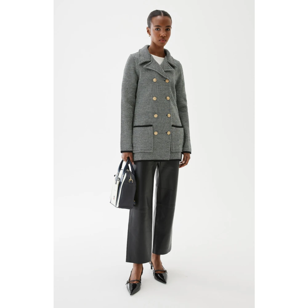 Busnel Victoria Jacquard Jas Gray Dames