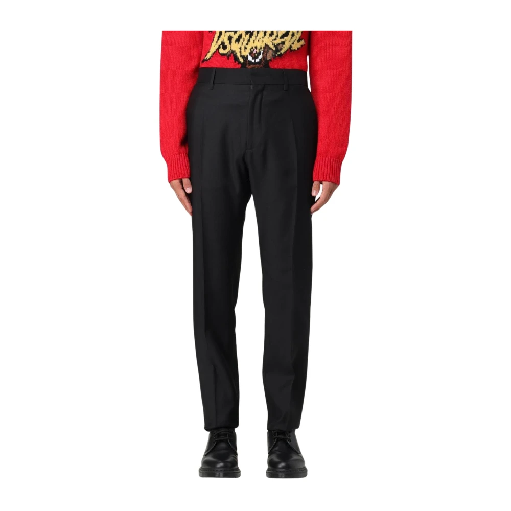 Dsquared2 Men's Black Straight-Leg Trousers