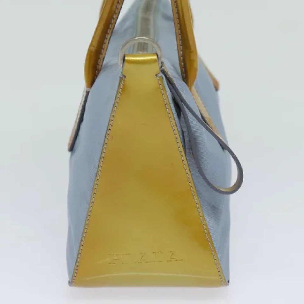 Prada Vintage Pre-owned Nylon handbags Blue Dames