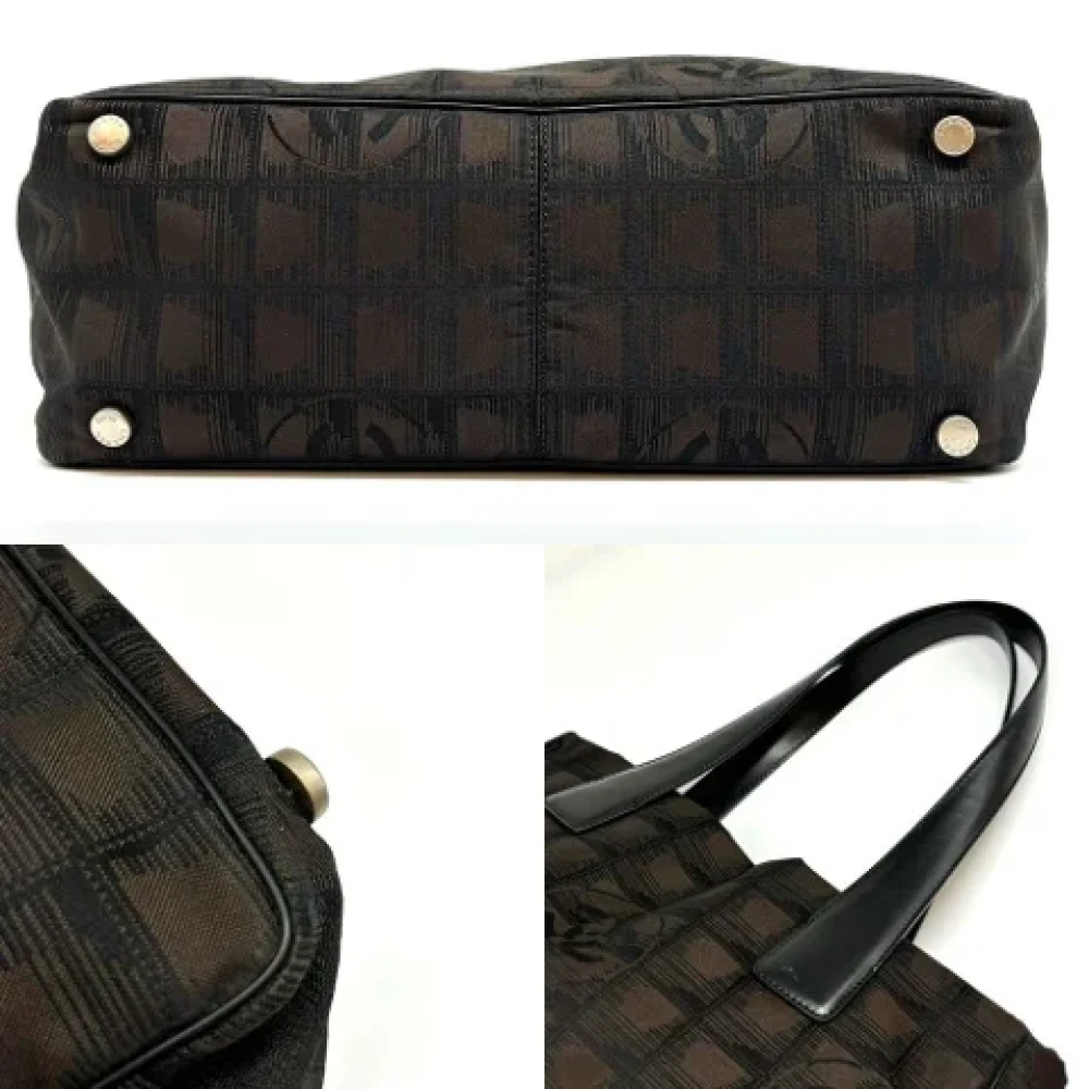 Chanel Vintage Pre-owned Nylon chanel-bags Brown Dames