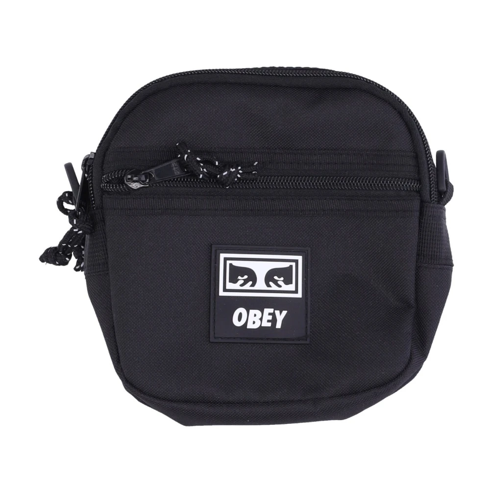 Obey Svart Twill Resväska Black, Herr