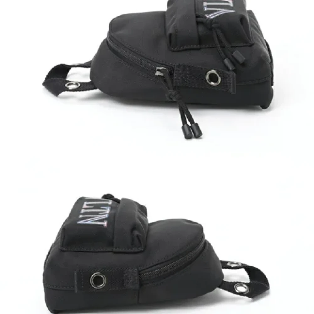 Valentino Vintage Pre-owned Canvas handbags Black Unisex