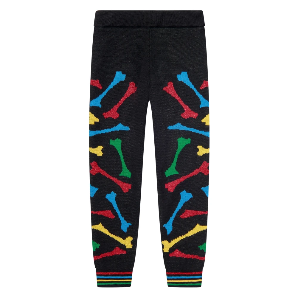 Amiri Black Sweatpants, Male, 6 Y, Bones Stacked Joggers