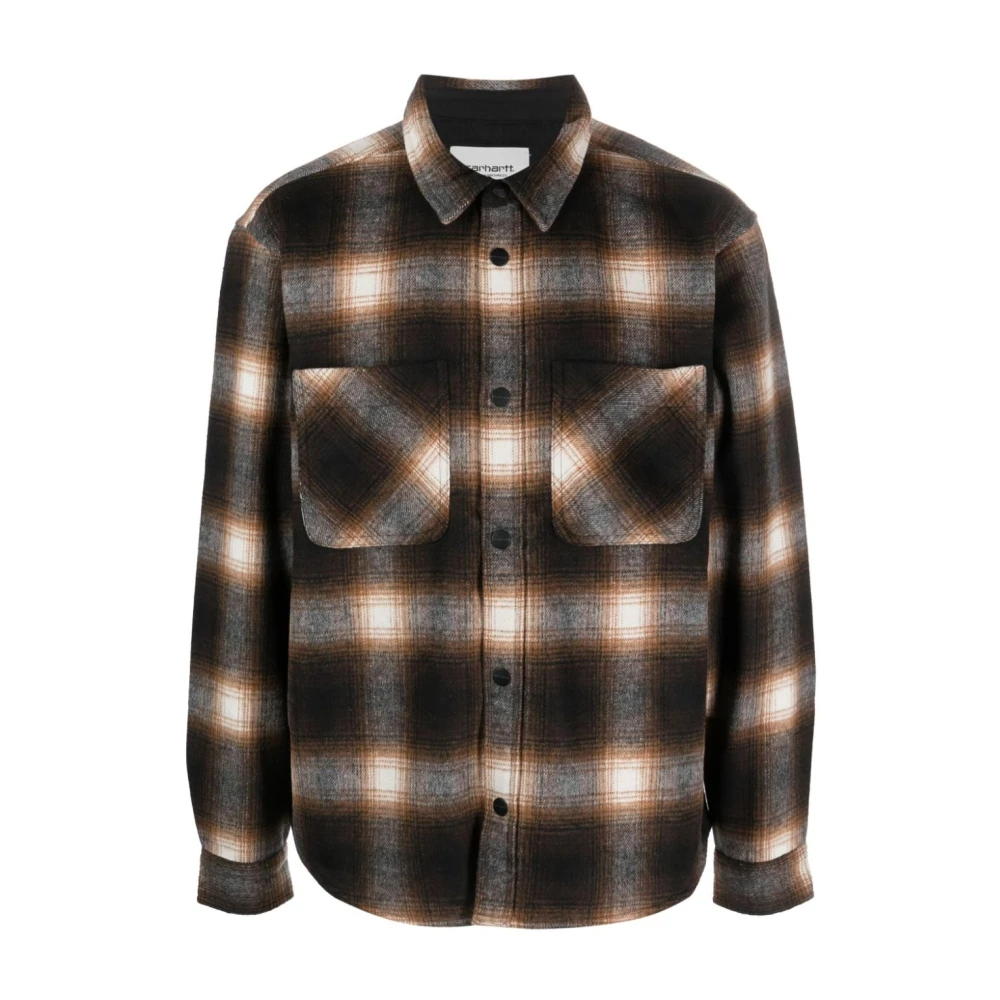 Carhartt WIP Geruite overhemd met lange mouwen Brown Heren