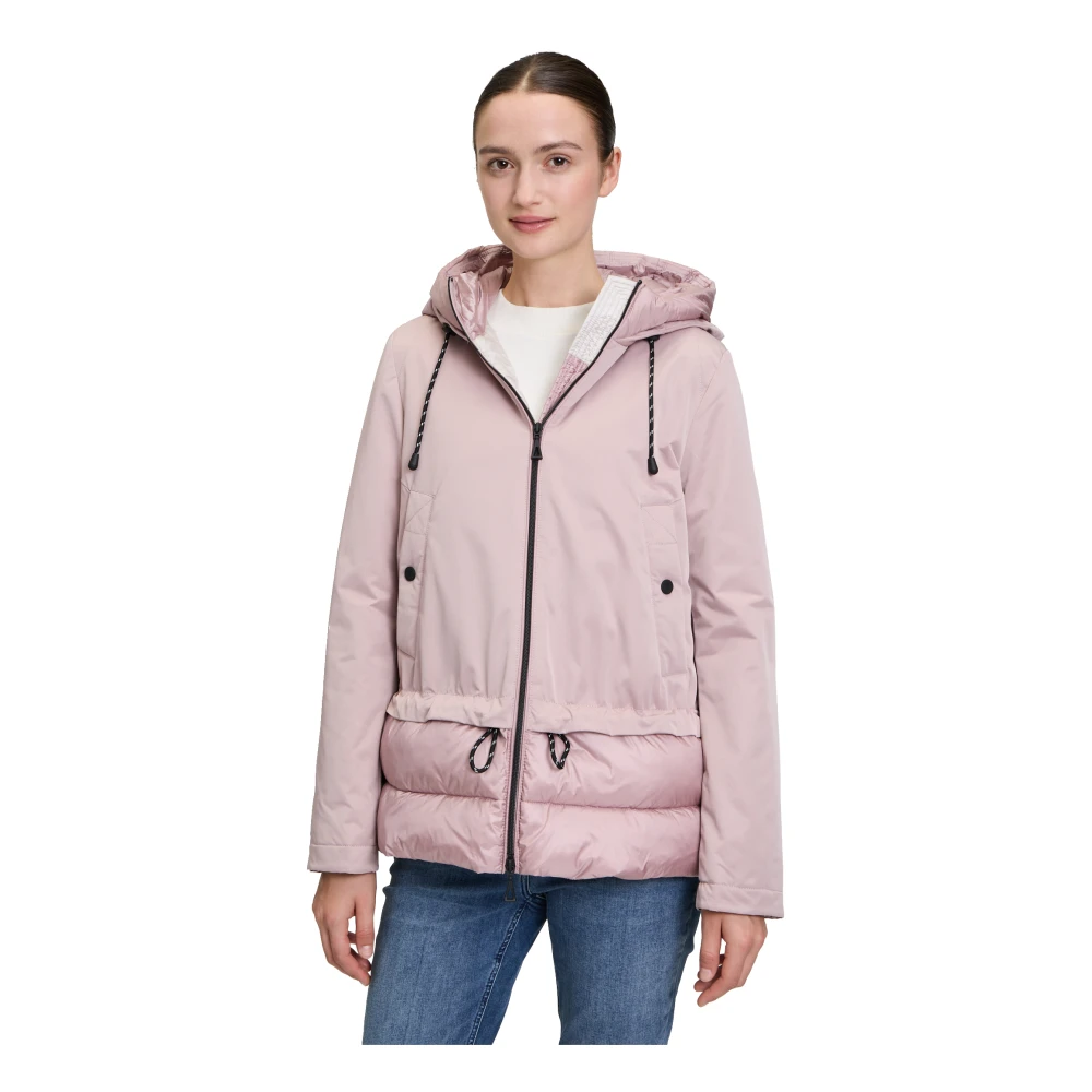 Amber & June Casual Winterjas met capuchon Pink Dames