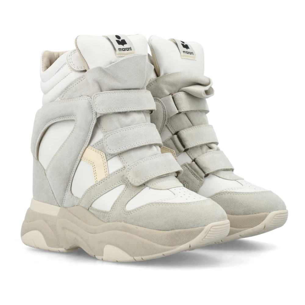 Isabel marant Witte Hoge Top Suède Sneakers White Dames