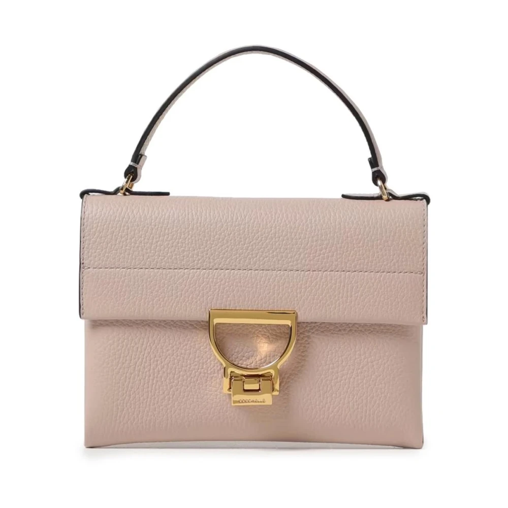 Coccinelle Women's Pink Handbags, One Size, Elegant Leather Handbag With Adjustable Strap