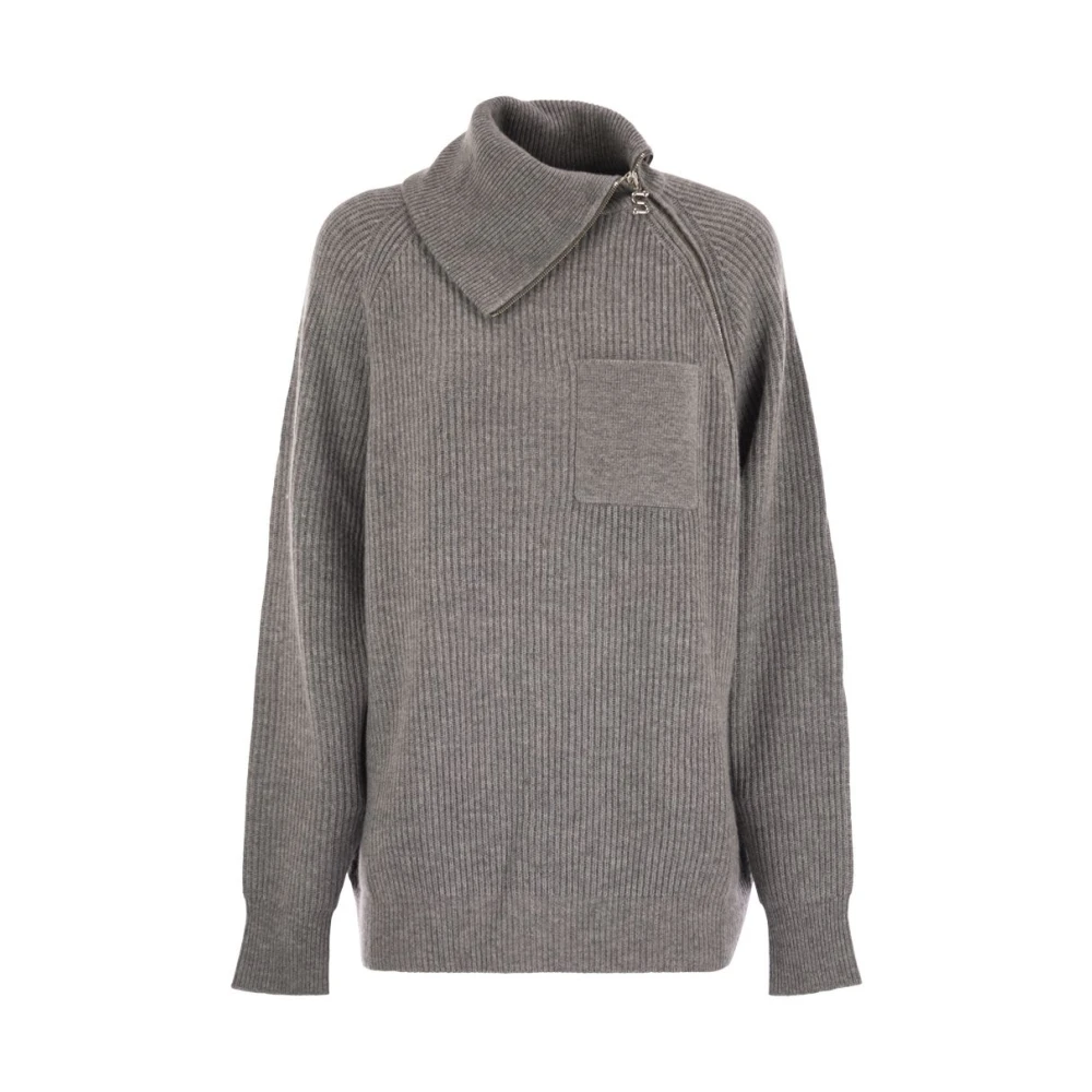 Sportmax Men's Gray Salpa Jumper - Turtlenecks - Xs - Knitwear