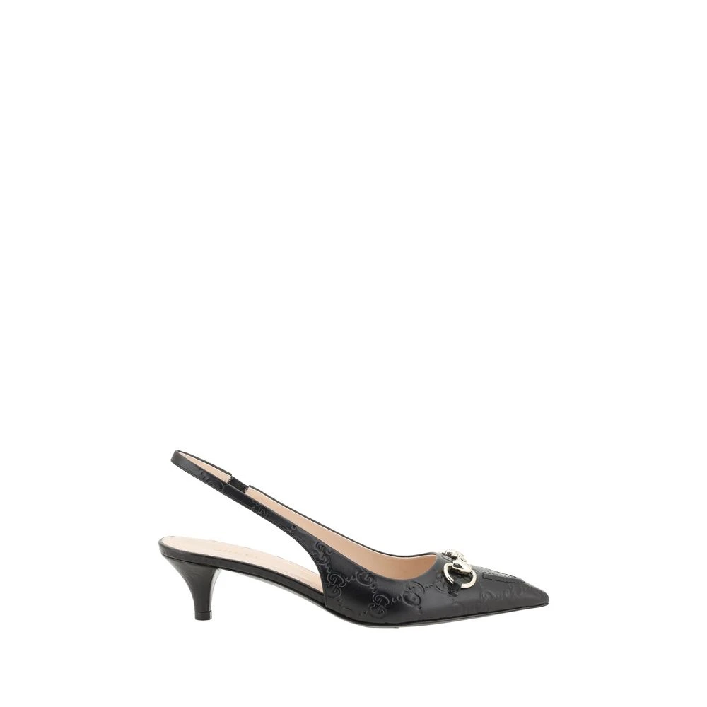 Gucci Horsebit Leren Pumps Black Dames