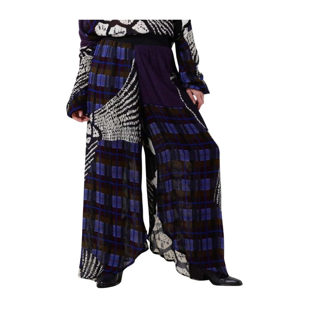 Mes Demoiselles Wijde Broek Dames Donkerblauw Blue Dames