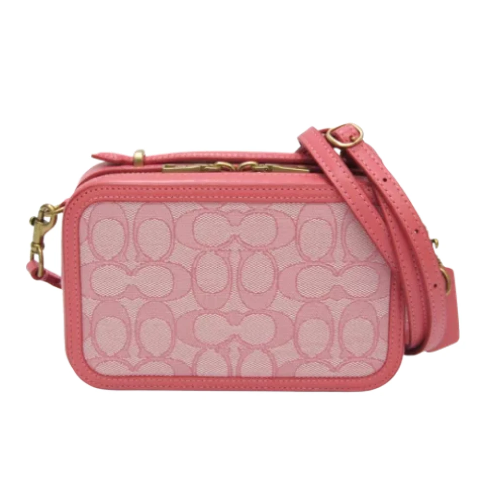 Coach Pre-owned Canvas shoulder-bags Pink Dames