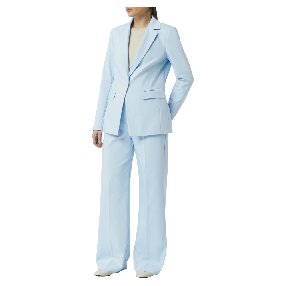 comma Getailleerde blazer met klepzakken Blue Dames