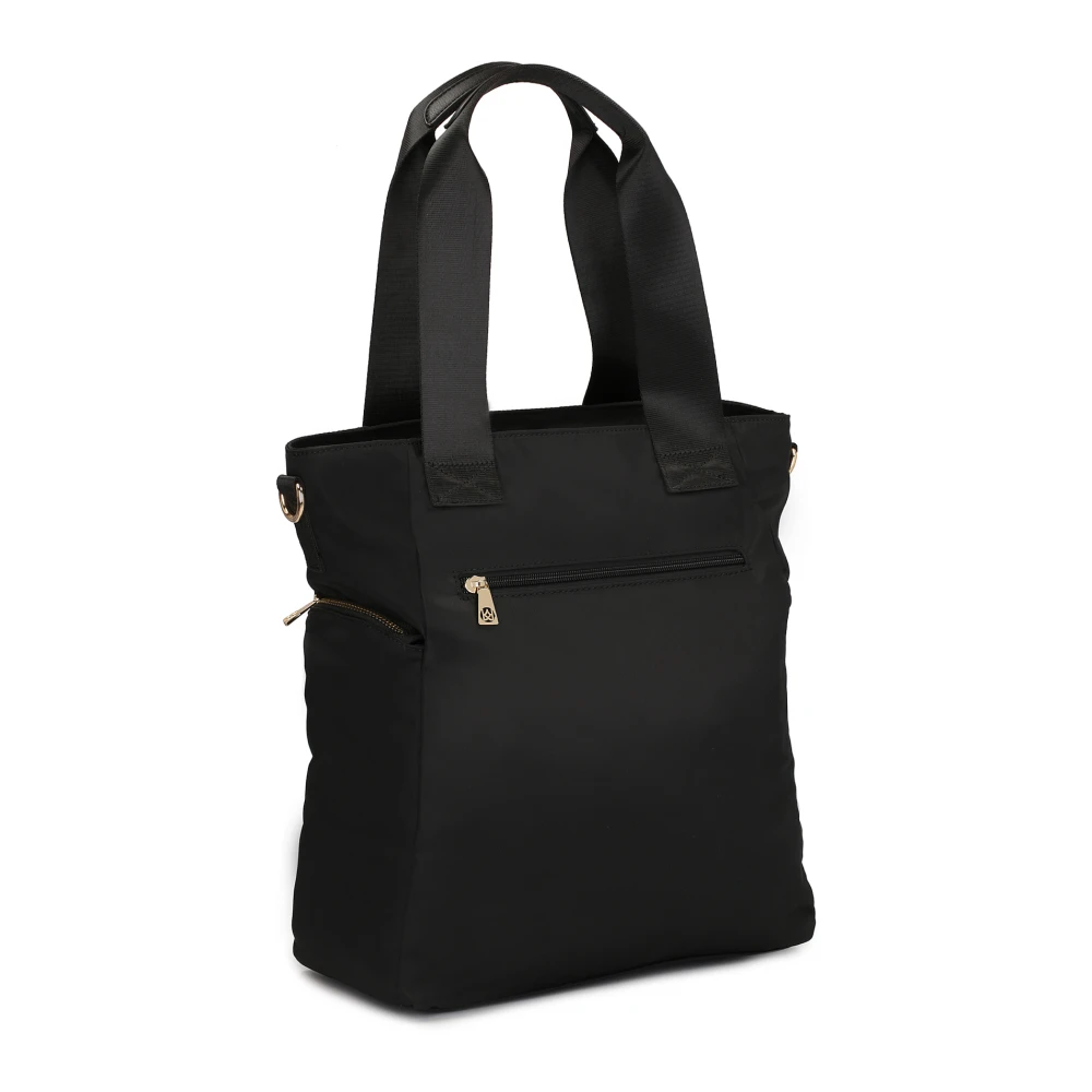 Kazar Praktische zwarte urban tas met handvatten Black Dames