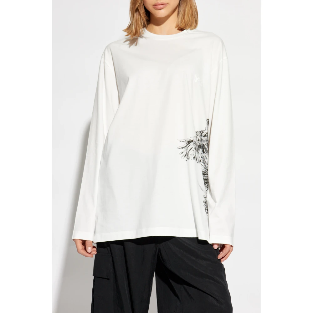 Y-3 Lange mouwen T-shirt White Unisex