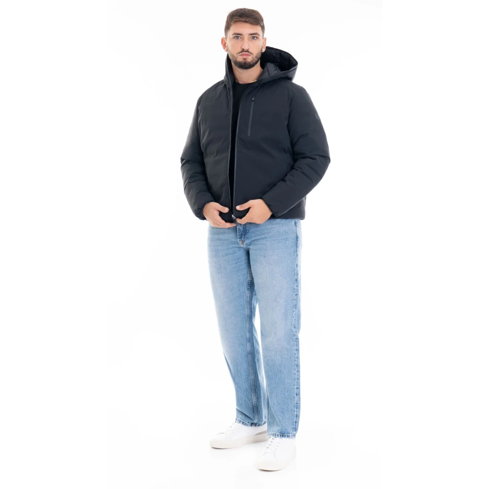 Save The Duck Omkeerbare Hoodie Herenjas Black Heren