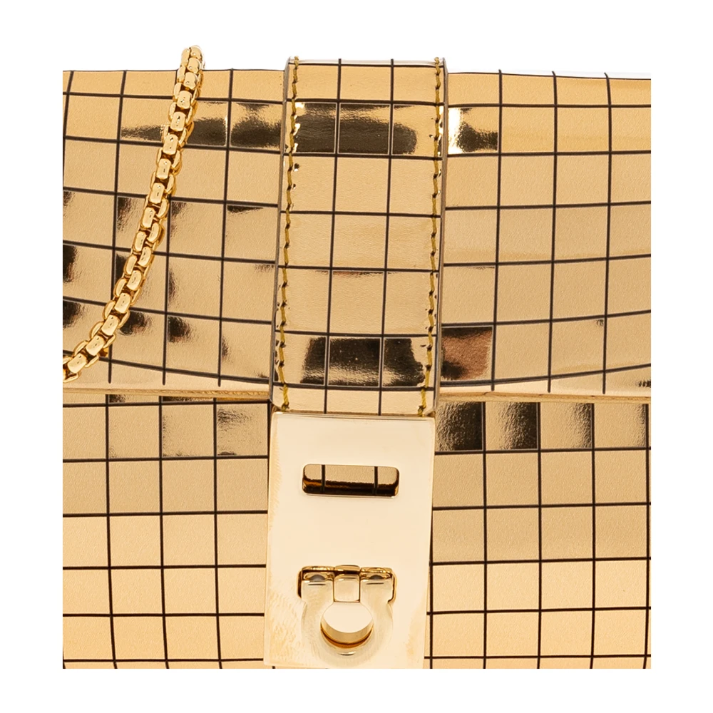 Salvatore Ferragamo Leren portemonnee Yellow Dames