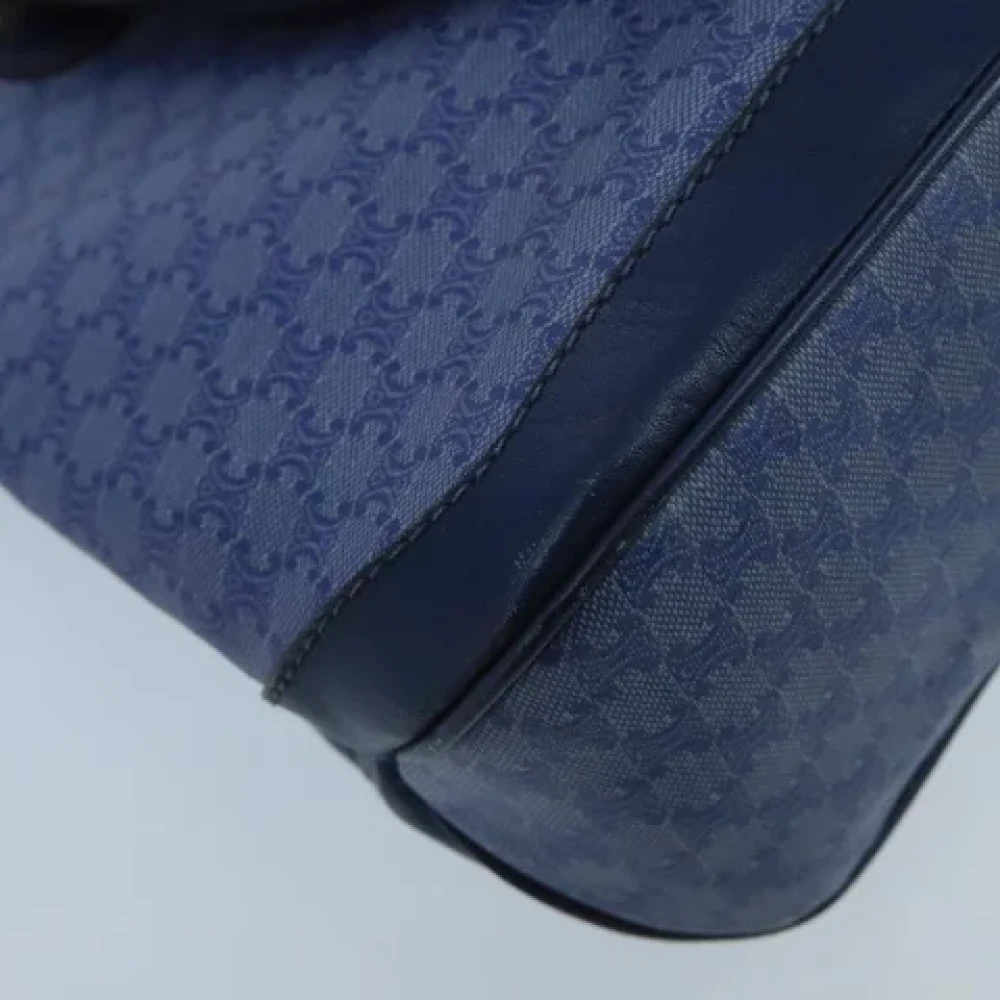 Celine Vintage Pre-owned Canvas handbags Blue Dames