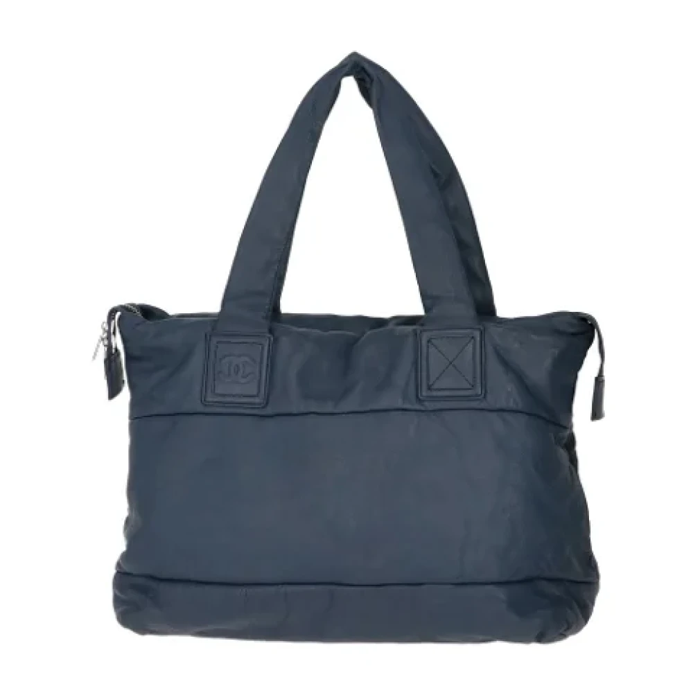 Chanel Vintage Pre-owned Leather chanel-bags Blue Dames