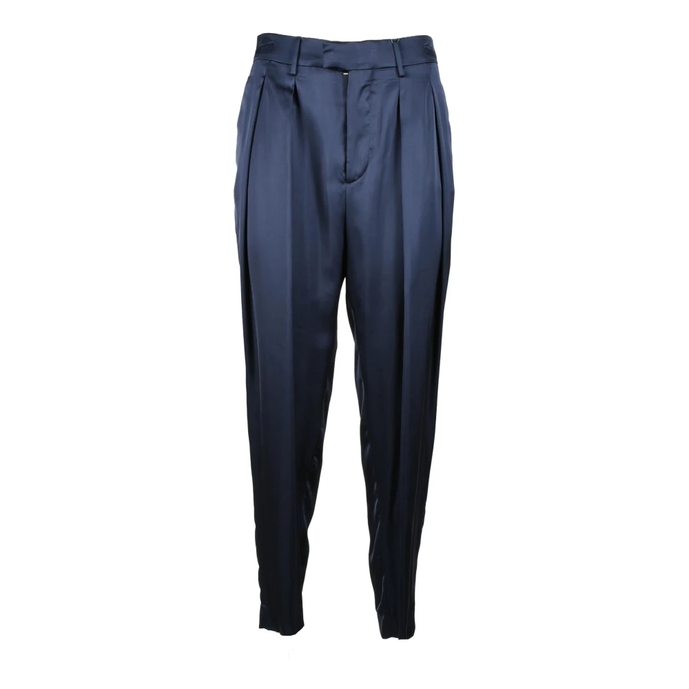 Berwich Viscose Casual Broek Blue Dames
