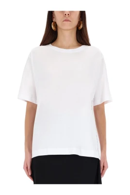 Knäppt bomulls-T-shirt